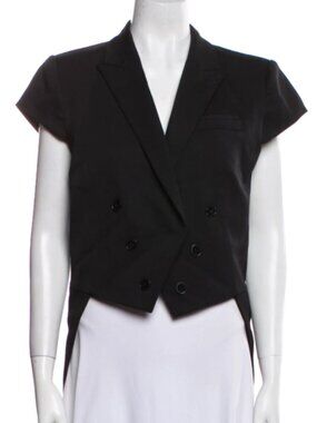 Wool Tux Jacket with Cap Sleeves - NWT
